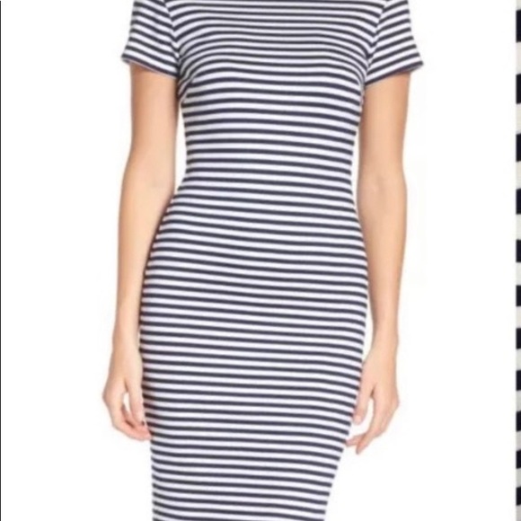 Felicity & Coco Striped Body Con Dress - Picture 8 of 8